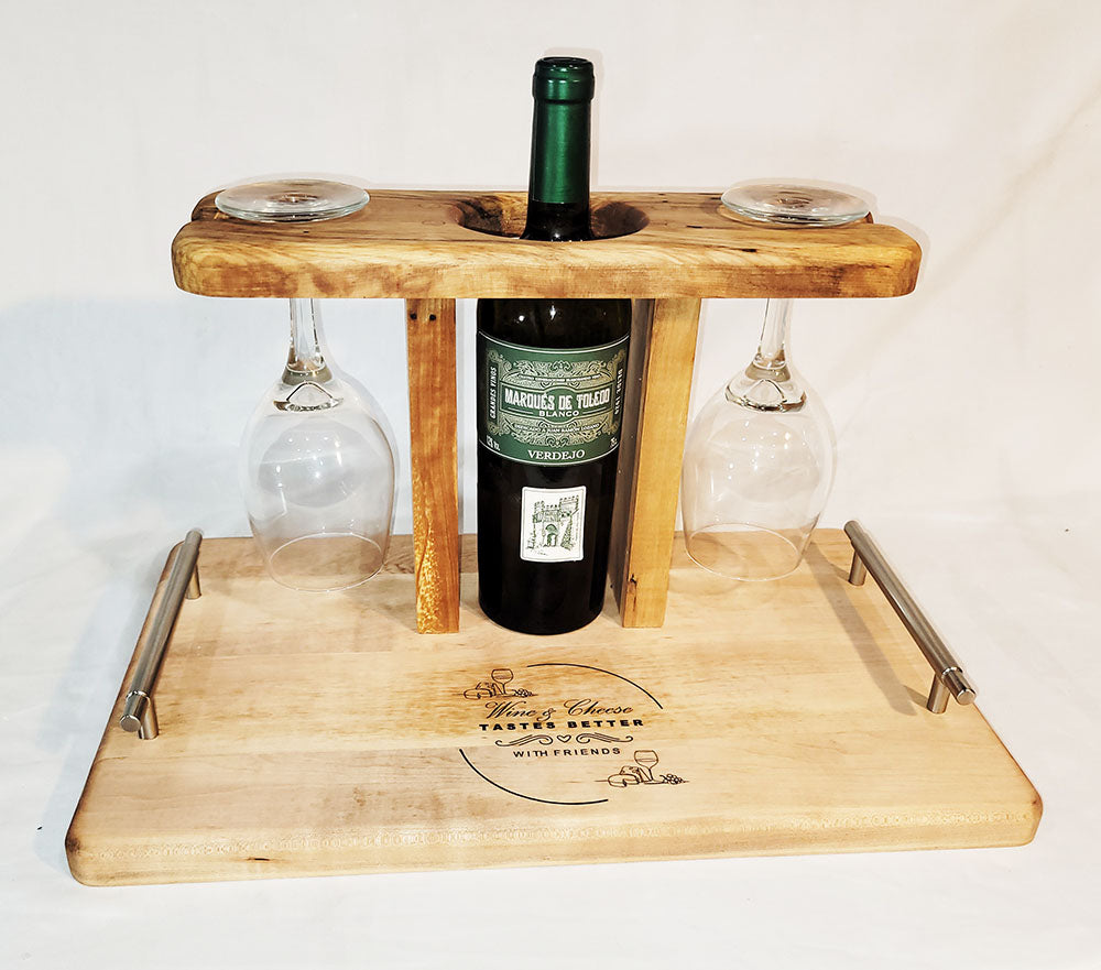 Wine and Cheese Caddy Board