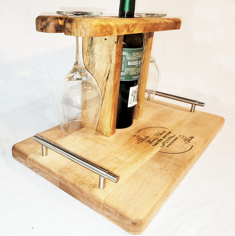 Wine and Cheese Caddy Board