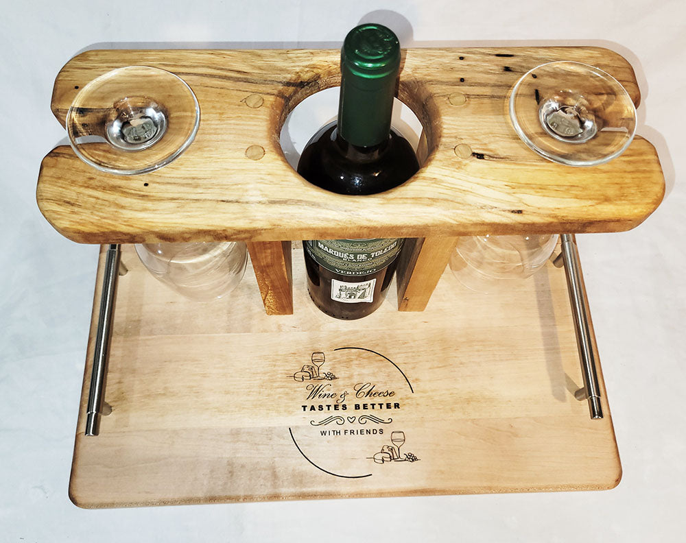 Wine and Cheese Caddy Board