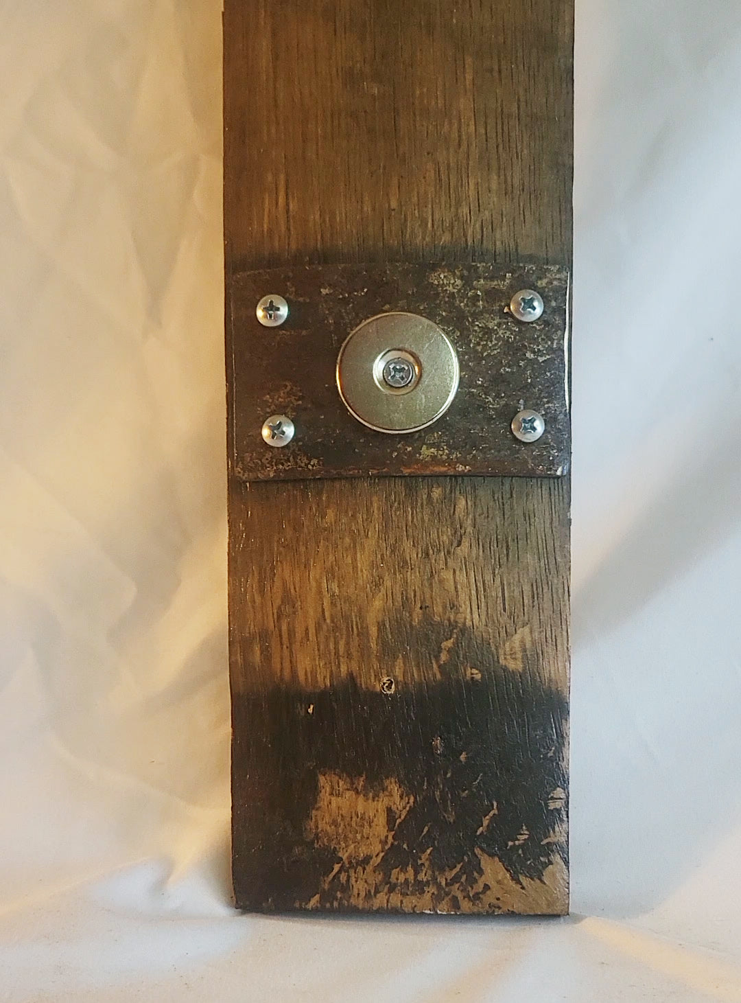 Whiskey Barrel Stave Bottle Opener Wall Hanger