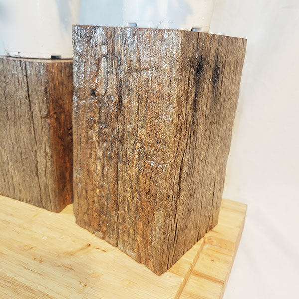 Barn Beam Pedestal Plant Stands