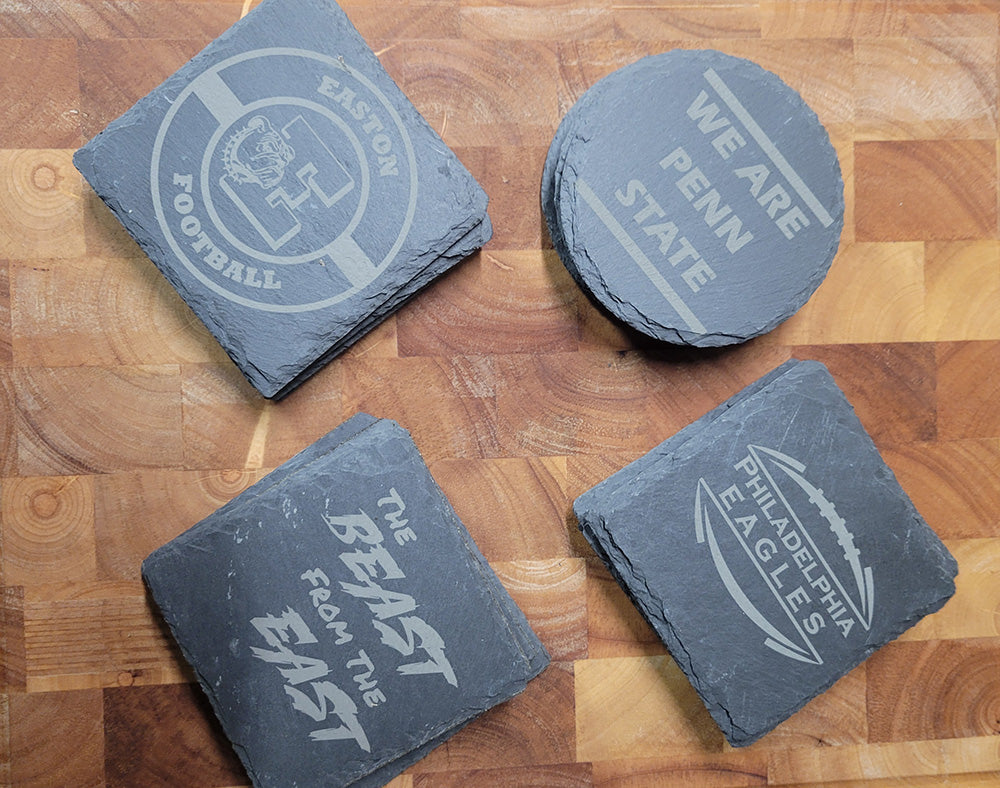 Slate Coasters - Custom Design