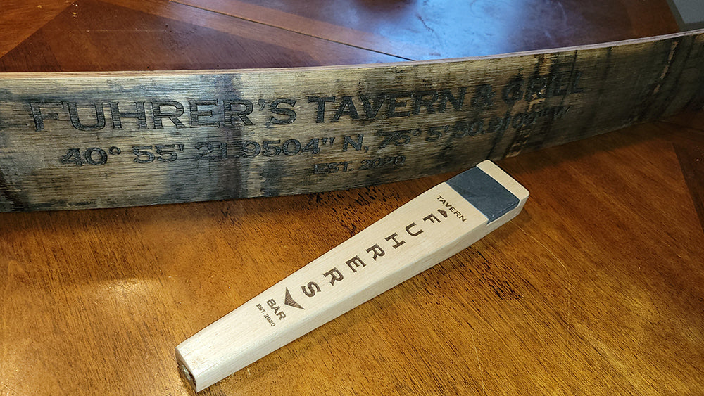 Bar Sign - Whiskey Barrel Stave