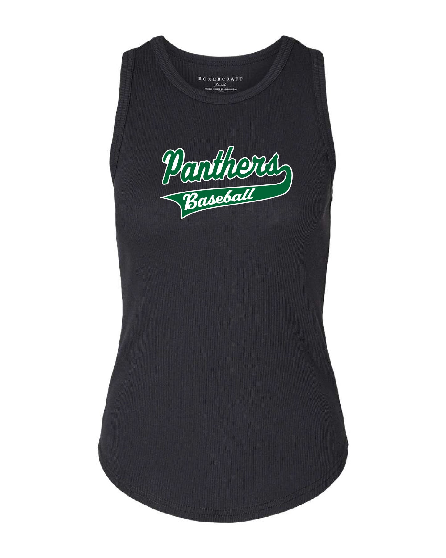 Palmer Baseball Womens Tank Top Ribbed Knit