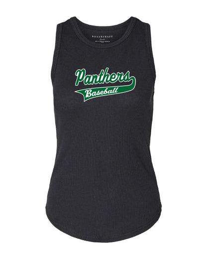 Palmer Baseball Womens Tank Top Ribbed Knit