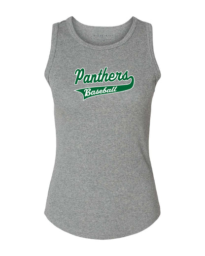 Palmer Baseball Womens Tank Top Ribbed Knit