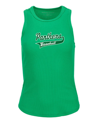Palmer Baseball Womens Tank Top Ribbed Knit