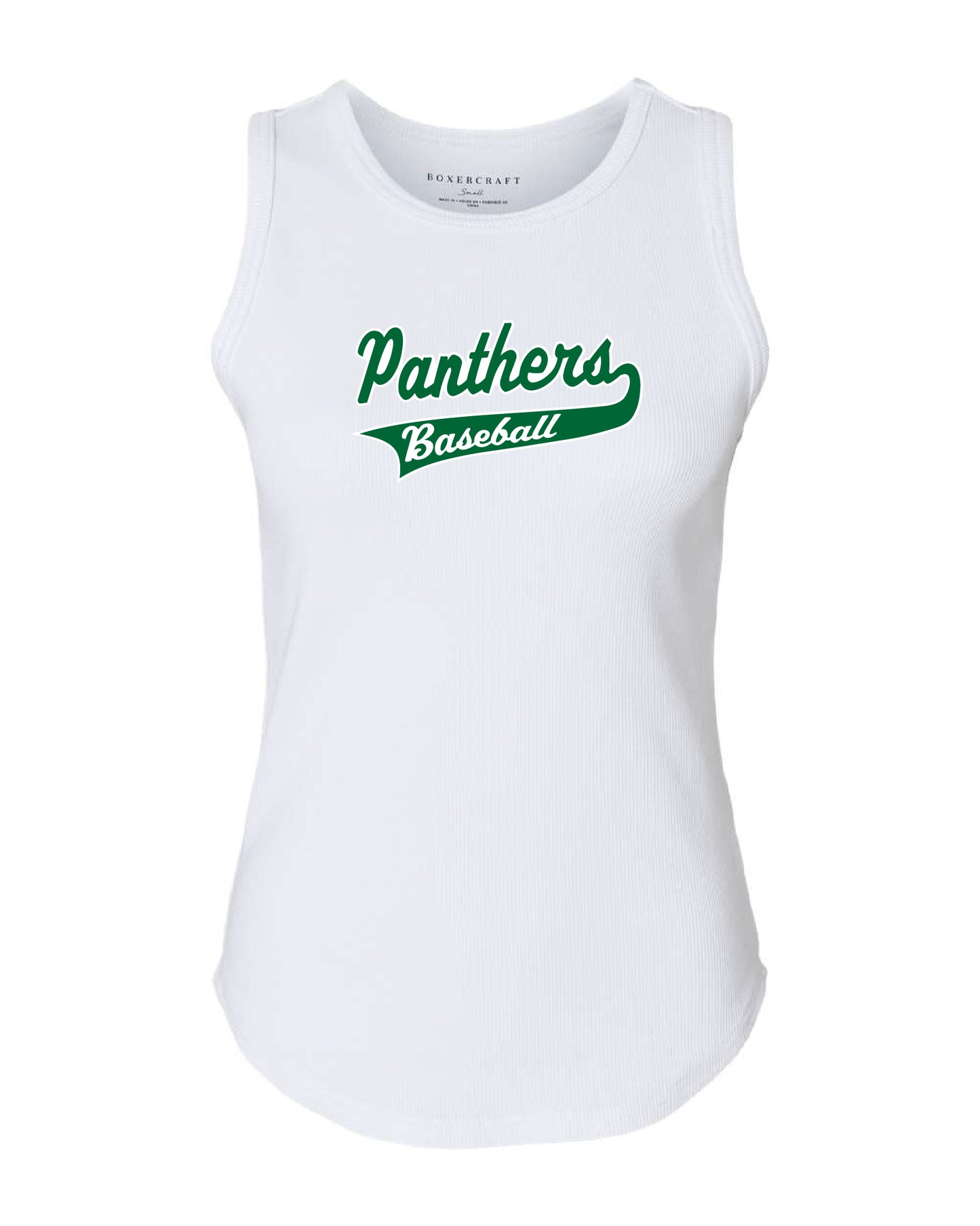 Palmer Baseball Womens Tank Top Ribbed Knit