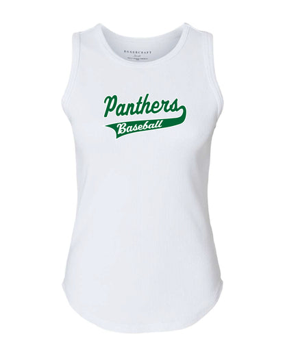 Palmer Baseball Womens Tank Top Ribbed Knit