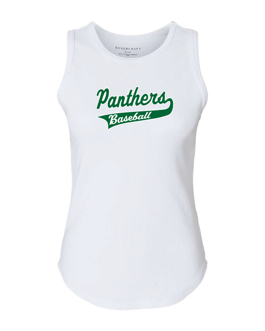 Palmer Baseball Womens Tank Top Ribbed Knit