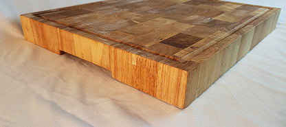 End Grain Butcher Block Cutting Board 13x16