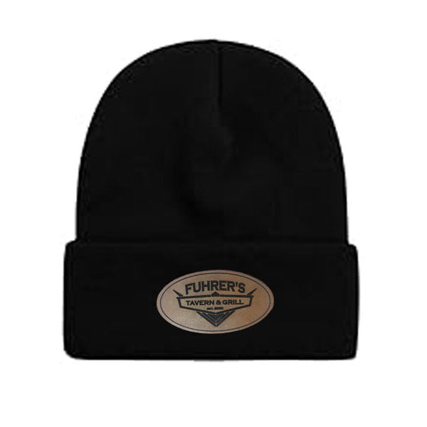 Fuhrers Tavern Beanie with Leather Patch