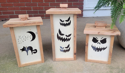 Halloween Cedar Lanterns