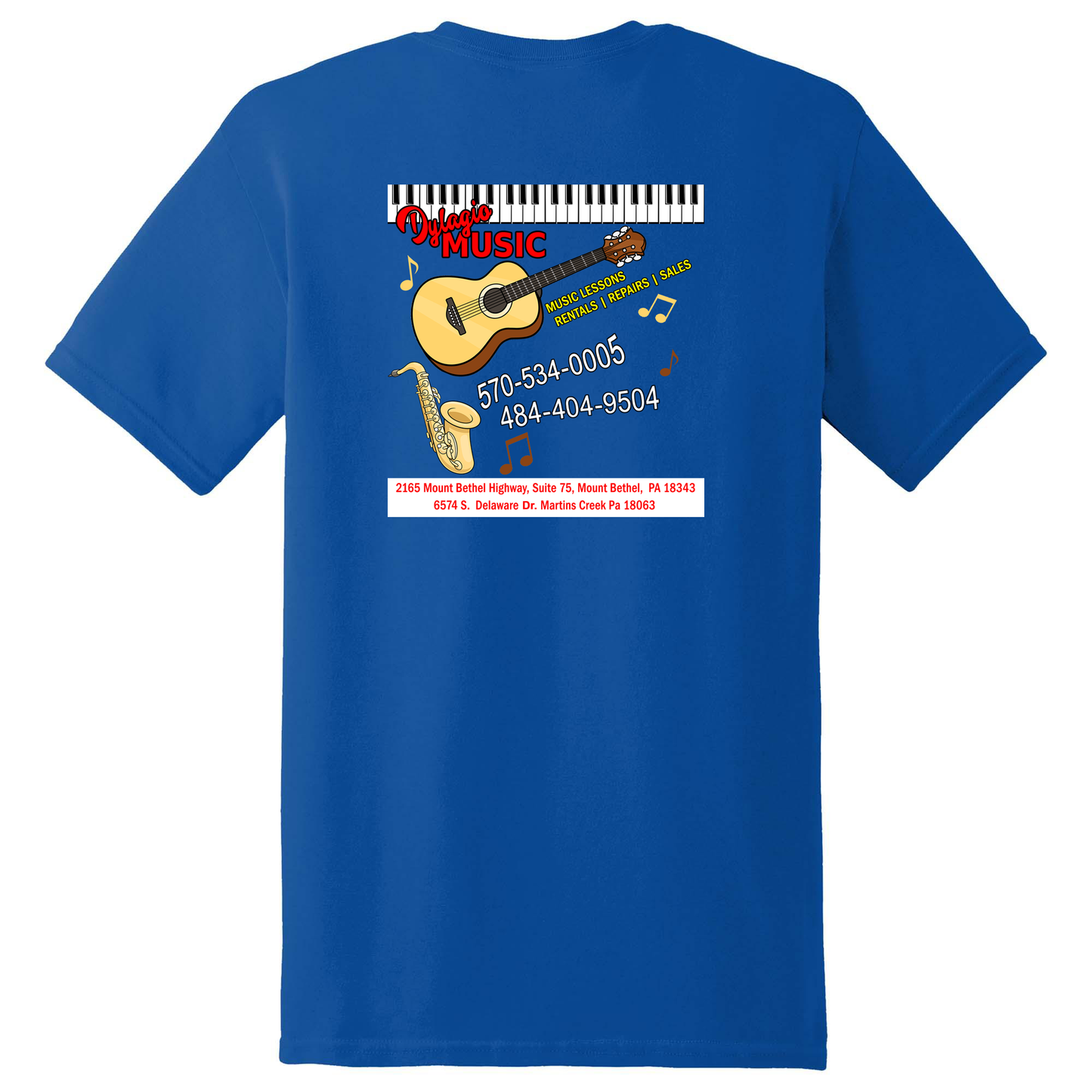 Dylagio Music Blue Tee Shirt