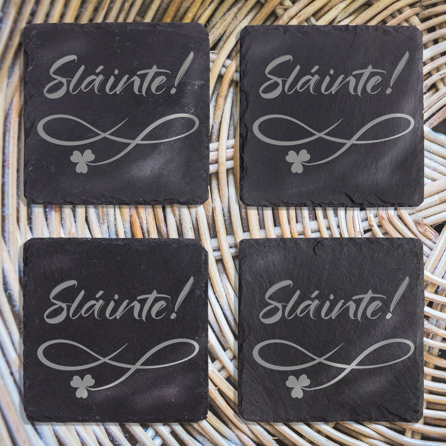 Slate Coasters - Slainte!