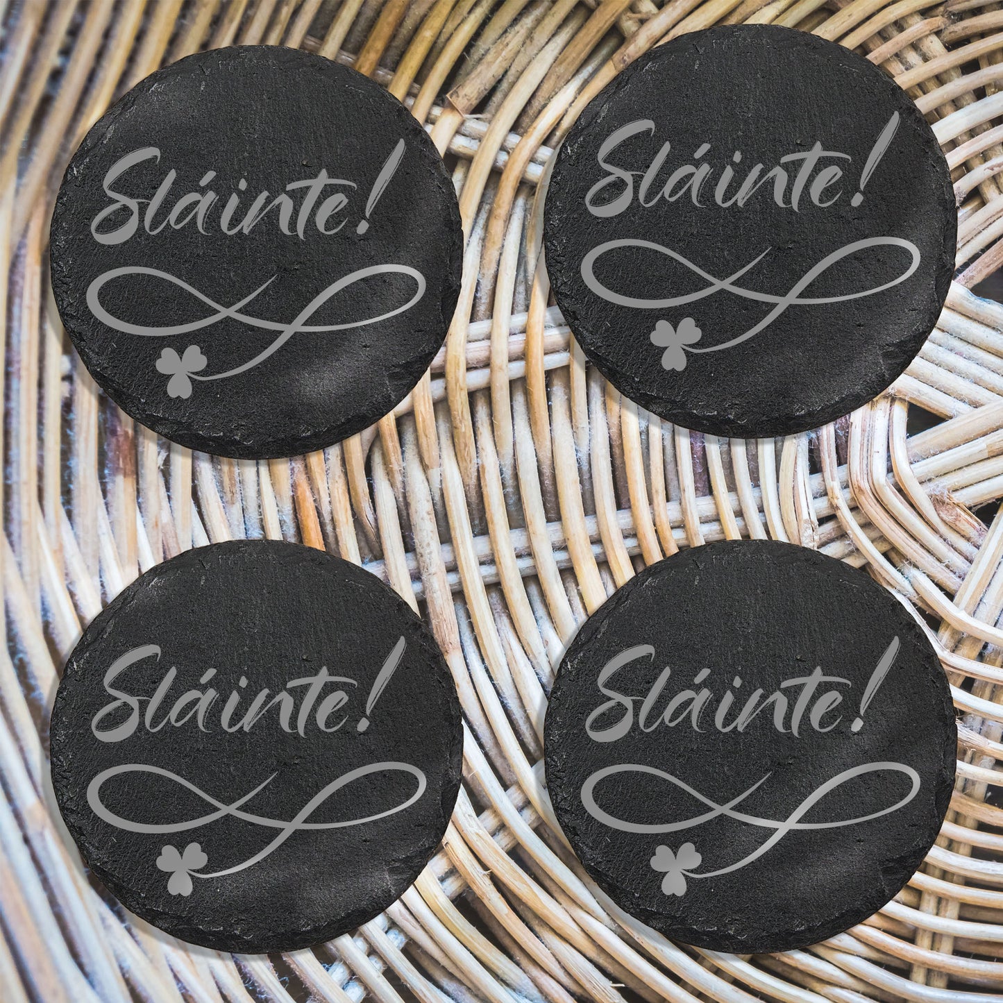 Slate Coasters - Slainte!