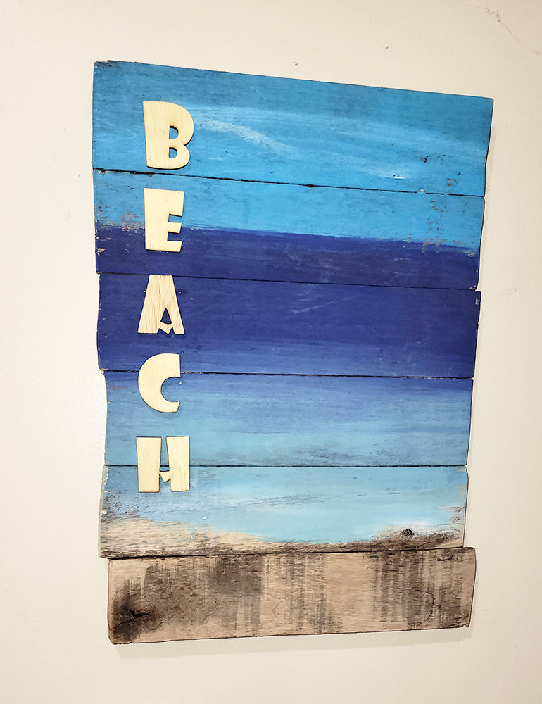 Rustic Beach Sign