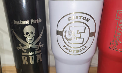 Engraved Stainless Steel 30 oz. Tumblers