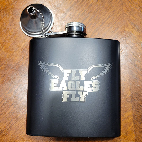 Engraved Stainless Steel 6 oz. Flask