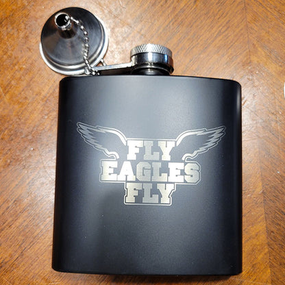 Engraved Stainless Steel 6 oz. Flask
