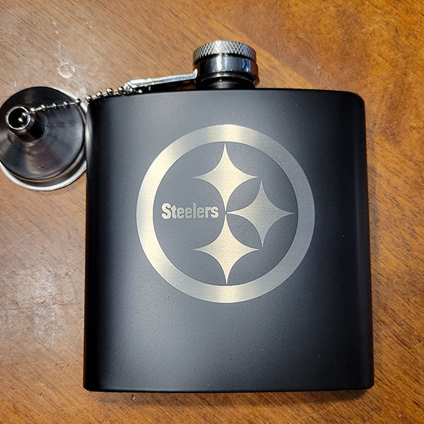 Engraved Stainless Steel 6 oz. Flask