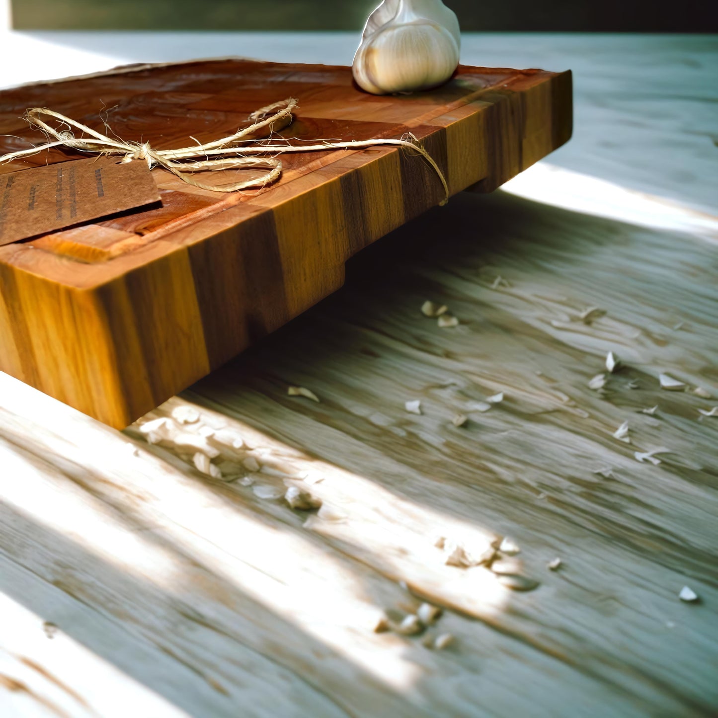 End Grain Butcher Block Cutting Board 13x16