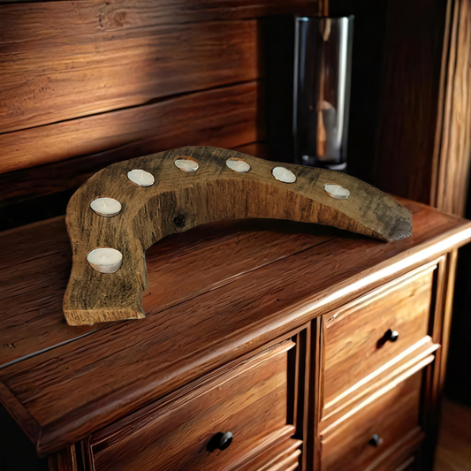 Log Base Candle Holder